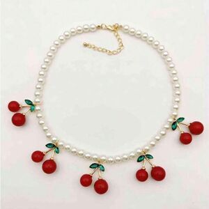 Cherry necklace N726